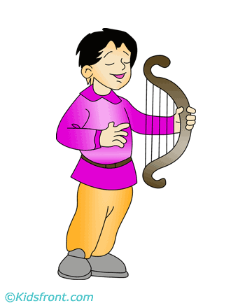 Old Harp Coloring Pages